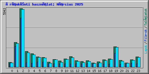 Óránkénti használat: Március 2025